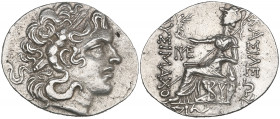 Kings of Thrace, Lysimachus (323-281 BC), tetradrachm, Byzantium, 2nd century BC, deified head of Alexander the Great right, rev., Athena seated left ...