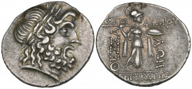 Thessalian League (2nd-1st century BC), stater, laureate head of Zeus right, rev., Athena Itonia right, 6.20g (BMC 5), good very fine Ex European Amba...
