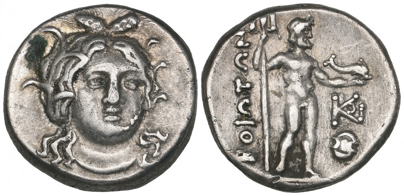 Boeotia, Federal Coinage, drachm, c. 250 BC, facing head of Demeter, rev., Posei...