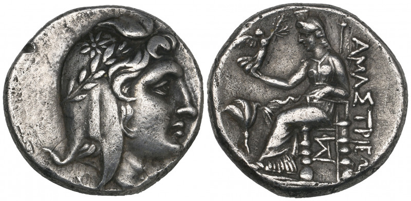 Paphlagonia, Amastris, stater, c. 285-250 BC, head of Queen Amastris right weari...