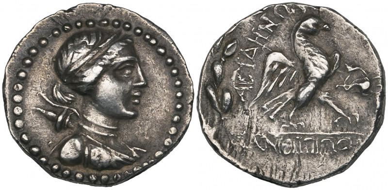 Troas, Abydos, tetradrachm, c. 80-70 BC, bust of Artemis right, bow and quiver a...