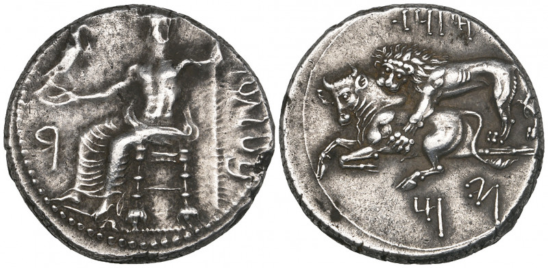 Cilicia, Tarsus, Mazaeus (361-344 BC) stater, Baal of Tarsus seated left, head f...