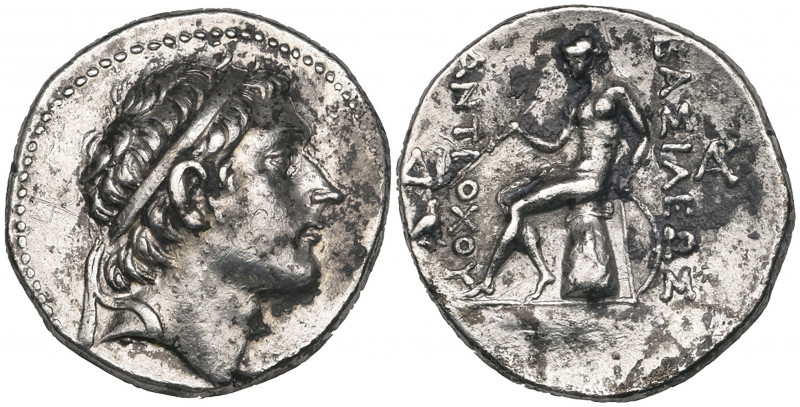 Seleucid Empire, Antiochus III (222-187 BC), tetradrachm, uncertain mint, diadem...