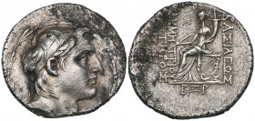 Seleucid Empire, Demetrius I (162-150 BC), tetradrachm, Antioch, 151/0 BC, diademed head right, rev., Tyche seated left holding sceptre and cornucopia...