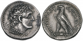 Ptolemaic Empire, Ptolemy VI (180-164 BC), tetradrachm, Alexandria, diademed head of Ptolemy I to right, rev., eagle standing left on thunderbolt, 13....