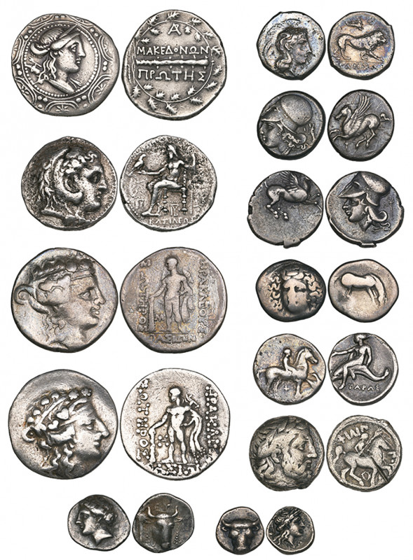 Greek silver (12), comprising tetradrachms of Philip II (test cut), Alexander II...