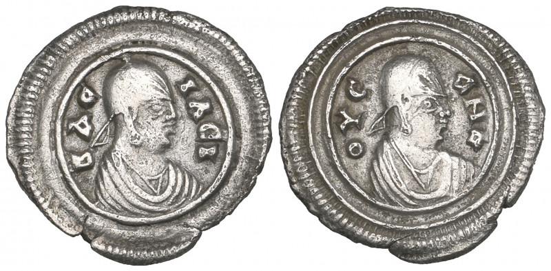 Aksumite, Ousanas (c. AD 320), silver unit, bust right wearing headcloth, rev., ...