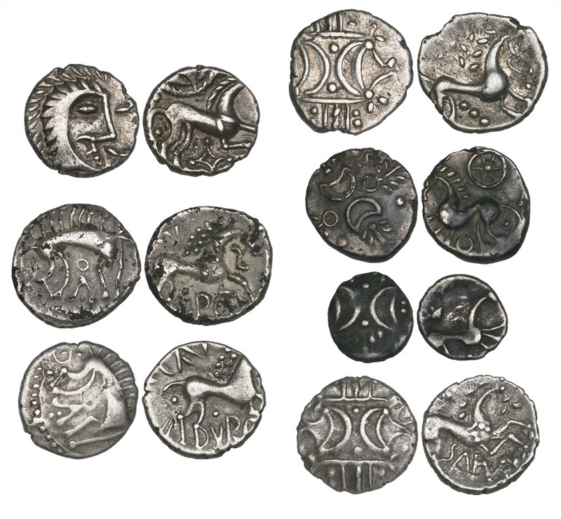 Ancient British, Iceni, silver unit, head right, rev., horse right, 1.18g (ABC 1...