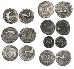 Ancient British, Iceni, silver unit, head right, rev., horse right, 1.18g (ABC 1567), good very fine; with silver units (5) comprising anonymous, 0.92...
