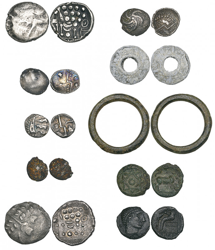 Ancient British, Durotriges, silver and billon staters, similar types, 4.94g (AB...