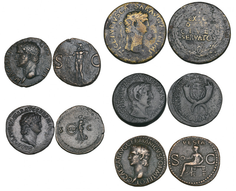 Tiberius (14-37), dupondius, Commagene, head right, rev., crossed cornucopias (R...
