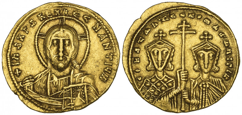 Constantine VII, Porphyrogenitus (913-359), solidus, Constantinople, facing bust...