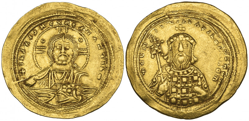 Constantine VIII (1025-1028), histamenon, Constantinople, facing bust of Christ ...