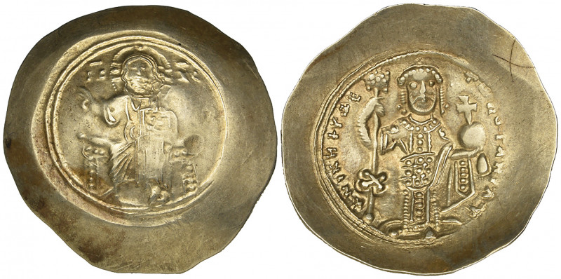 Nicephorus III, Botaniates (1078-1081), electrum histamenon, Constantinople, Chr...