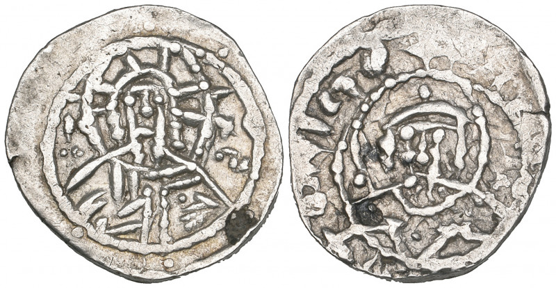 Manuel II, Palaeologus (1391-1423), half stavraton, Constantinople, facing bust ...