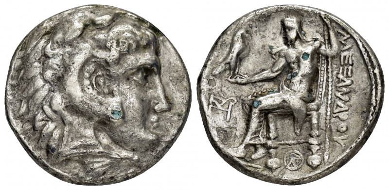 KINGS of MACEDON.Alexander III.(336-323 BC).Tetradrachm. 

Obv : Head of Herakle...