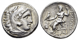 KINGS of MACEDON.Philip III.(323-317 BC).Kolophon.Drachm. 

Obv : Head of Herakles right, wearing lion skin.

Rev : ΦIΛIΠΠOY.
Zeus seated left on thro...