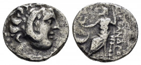 KINGS of MACEDON.Alexander III.(336-323 BC).Uncertain.Hemidrachm.

Obv : Head of Herakles right, wearing lion skin.

Rev : AΛEΞANΔPOY.
Zeus seated lef...