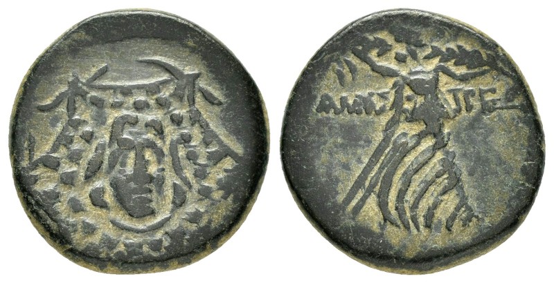 PAPHLAGONIA.Amastris.(Circa 85-65 BC).Ae.

Obv : Aegis.

Rev : AMAΣΤΡEΩN.
N...