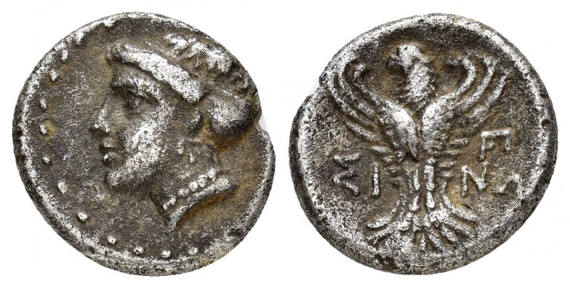 PAPHLAGONIA.Sinope.(Circa 330-250 BC).Hemidrachm.

Obv : Head of nymph left, wit...