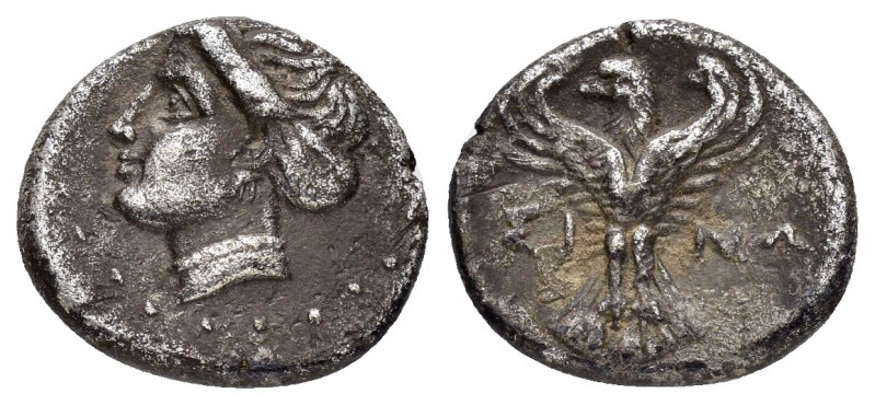 PAPHLAGONIA.Sinope.(Circa 330-250 BC).Hemidrachm.

Obv : Head of nymph left, wit...