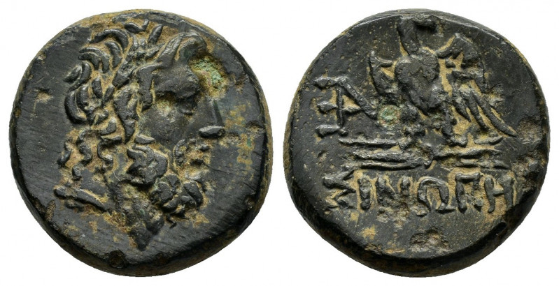 PAPHLAGONIA.Sinope.Struck under Mithradates VI.(Circa 95-90 or 80-70 BC).Ae.

Ob...