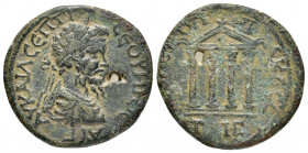PONTUS.Sebastopolis-Heracleopolis.Septimius Severus.(193-211).Ae.

Obv : AY KAI L CEPTI CEVHPOC AYG.
Draped, cuirassed, laureate bust right.

Rev : CE...