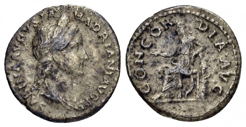 SABINA.(128-137).Rome.Denarius.

Obv : SABINA AVGVSTA HADRIANI AVG P P.
Draped b...