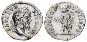 SEPTIMIUS SEVERUS.(193-211).Rome.Denarius.

Obv : SEVERVS PIVS AVG.
Laureate head right.

Rev : P M TR P XVI COS III P P.
Genius standing left with pa...