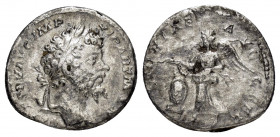 SEPTIMIUS SEVERUS.(193-211).Laodicea ad Mare.Denarius. 

Obv : L SEPT SEV AVG IMP XI PART MAX.
Laureate head right. 

Rev : VICTORIAE AVGG FEL.
Victor...