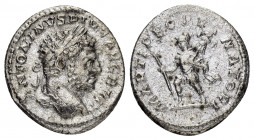 CARACALLA.(197-217).Rome.Denarius. 

Obv : ANTONINVS PIVS AVG BRIT.
Laureate head right.

Rev : MARTI PROPVGNATORI.
Mars advancing left with trophy an...