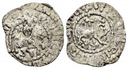 CILICIAN ARMENIA.Levon II.(1270-1289).Sis.Tram.

Obv : Levon riding horse right, head facing, holding lis-tipped sceptre.

Rev : Lion advancing right,...
