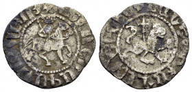 CILICIAN ARMENIA.Levon III.(1301-1307).Sis.Takvorin

Obv : King on horseback right, wearing crown with pendilia, holding long cross and reins.

Rev : ...