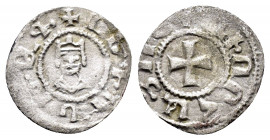 CILICIAN ARMENIA.Levon V.(1373-1393).Sis.Denier.

Obv : Crowned bust facing.

Rev : Cross pattée.
AC 500.

Condition : Nicely toned.Good very fine.

W...