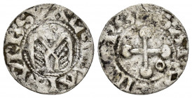 FRANCE.Provence. Valence. Anonymous Bishops.(12th century).Denier.

Obv : +S APOLLINARIS.
Cross with annulet.

Rev : +VRBS VALENTIAI.
Angel with sprea...
