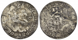 POLAND. Sigismund III Vasa.(1587-1632).Danzig.

Obv : SIGIS III D G REX POL M D L R P.
Crowned, draped and armored bust right.

Rev : MONETA CIVIT GED...