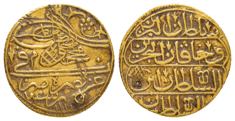 OTTOMAN EMPIRE. Mahmud I.(1730-1754).AH 1143.Misr.Zeri Mahbub.

Obv : Arabic l...