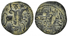 SELJUQ of RUM.Kaykhusraw I.1st Reign.(1192-1196).NM & ND.Ae.

Obv : Horseman right, holding sword.

Rev : Arabic legend.
Album 1202.

Condition : Nice...