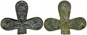 BYZANTINE EMPIRE.Cross.(8th-10th century).Ae.

Condition : Good very fine. 

Weight : 22.9 gr
Diameter : 66X54 mm