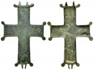 BYZANTINE EMPIRE.Cross.(8th-10th century).Ae.

Condition : Good very fine. 

Weight : 28.8 gr
Diameter : 60X90 mm