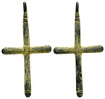 BYZANTINE EMPIRE.Cross.(8th-10th century).Ae.

Condition : Good very fine. 

Weight : 11.4 gr
Diameter : 35X66 mm