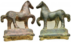 ANCIENT ROMAN BRONZE HORSE STATUETTE.(1st-2nd century).Ae.

Condition : Good very fine.

Weight : 38.5 gr
Diameter : 40 mm