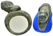 ANCIENT BRONZE RING.(3rd–4th centuries).Ae.

Condition : Good very fine.

Weight : 13.8 gr
Diameter : 23 mm