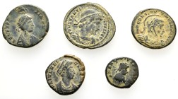 5 ANCIENT BRONZE COINS.SOLD AS SEEN.NO RETURN.