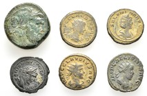 6 ANCIENT BRONZE COINS.SOLD AS SEEN.NO RETURN.