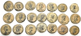 21 ANCIENT BRONZE COINS.SOLD AS SEEN.NO RETURN.