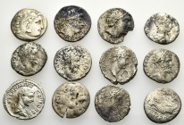 12 ANCIENT SILVER COINS.SOLD AS SEEN.NO RETURN.