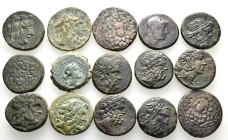 15 ANCIENT BRONZE COINS.SOLD AS SEEN.NO RETURN.