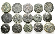 15 ANCIENT BRONZE COINS.SOLD AS SEEN.NO RETURN.