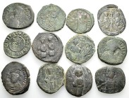 12 ANCIENT BRONZE COINS.SOLD AS SEEN.NO RETURN.